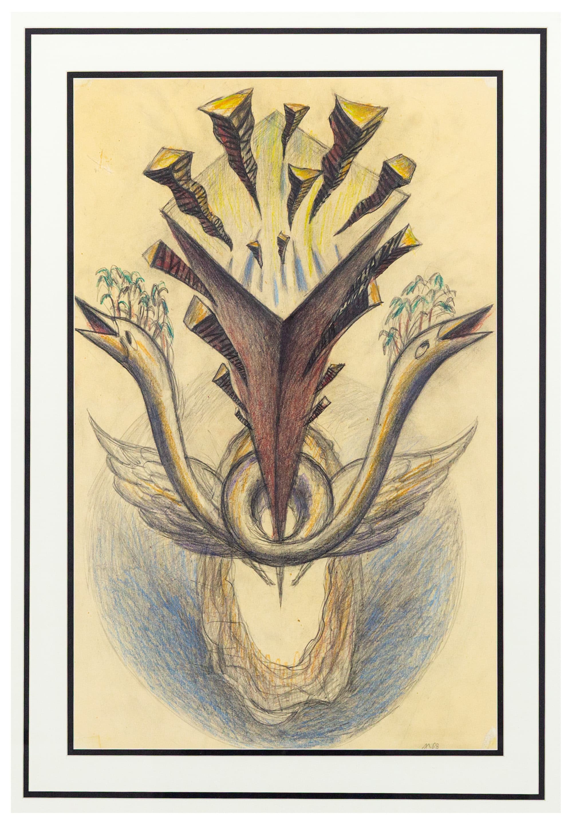 Ernst Neizvestny — Fantastical Birds, 1968